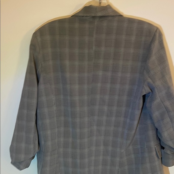 Gray Plaid Blazer by another story - Picture 3 of 7